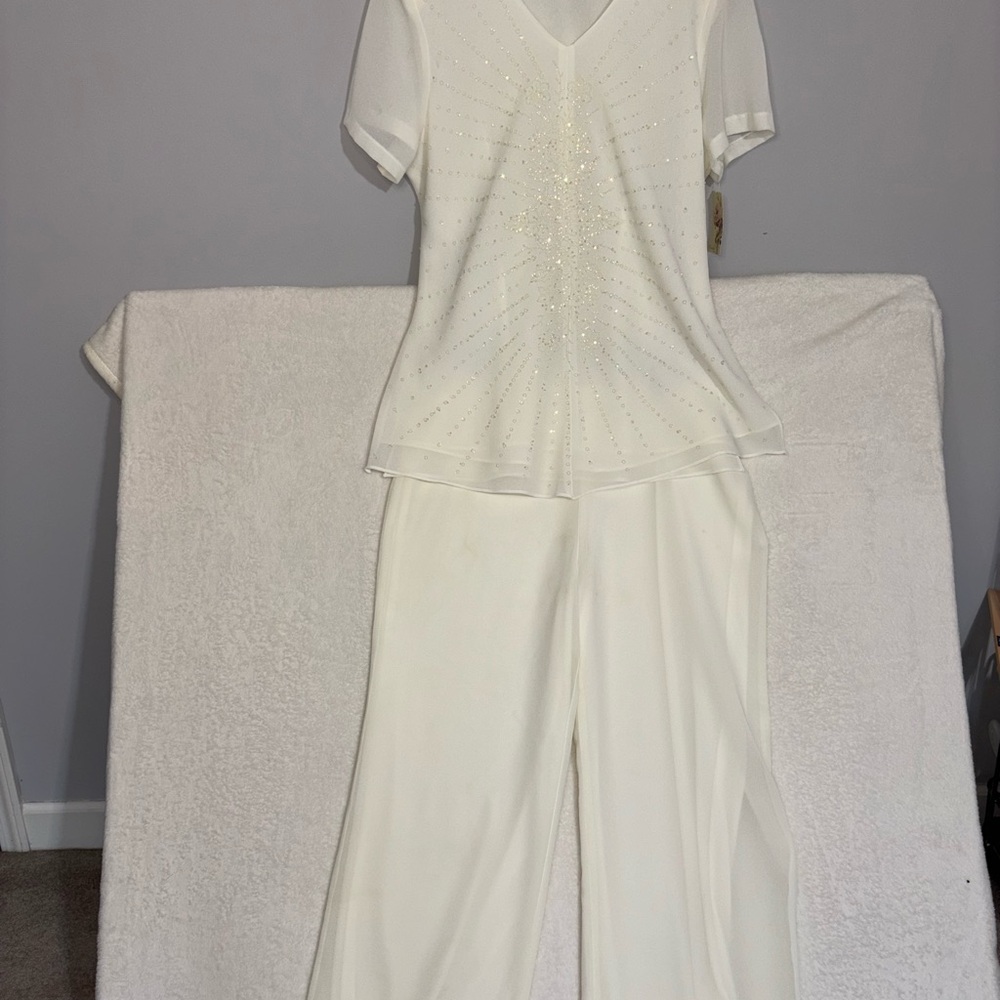Nicolee Cream 3XL Polyester Top - Ivory Label Visible Mother of the bride/groom - Picture 3 of 16